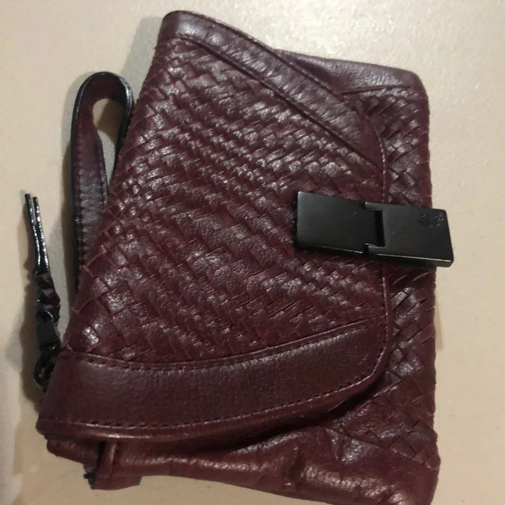 Elliott Lucca Leather  Wristlet